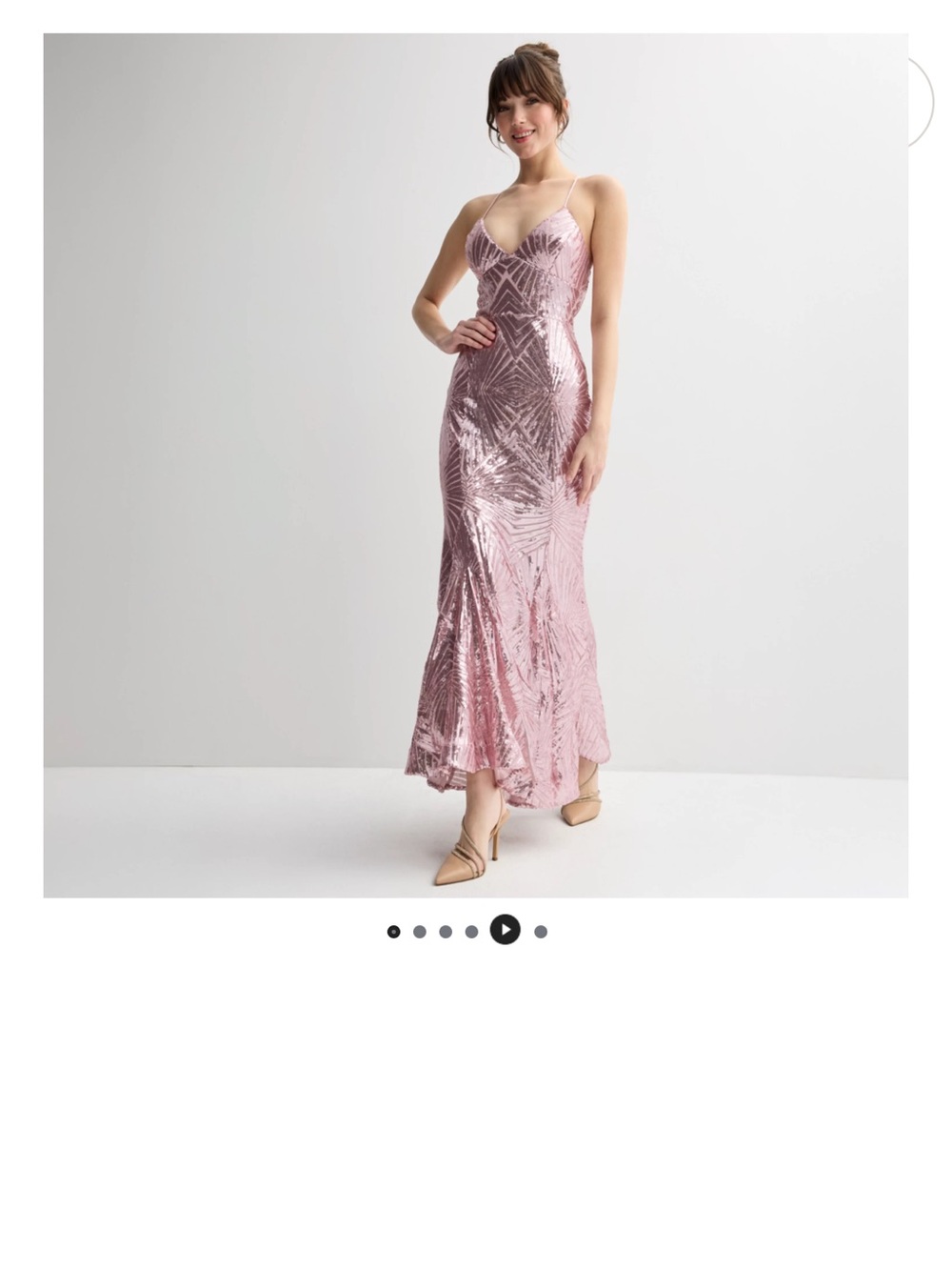 Pink Sequin Dress for Prom